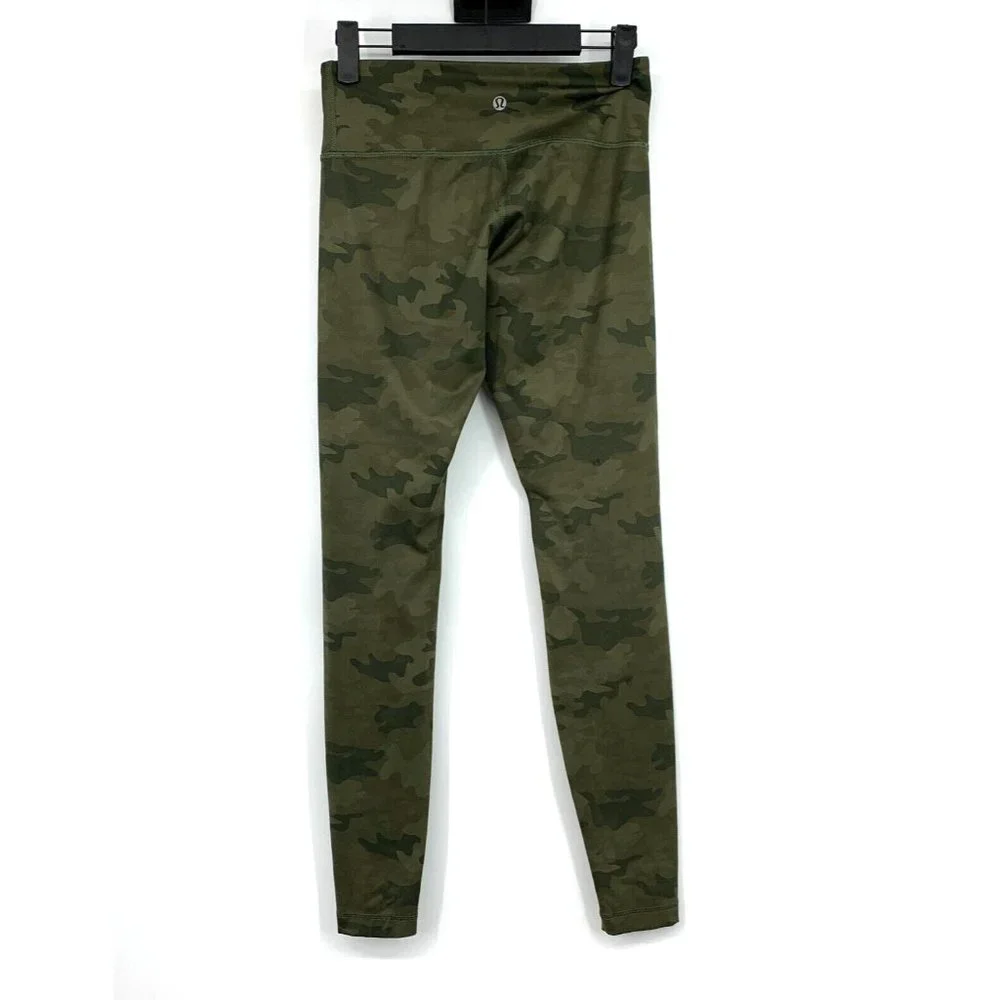 Lululemon Leggings Camo Wunder Under Pant Savasana Full On Luxtreme - Picture 8 of 12